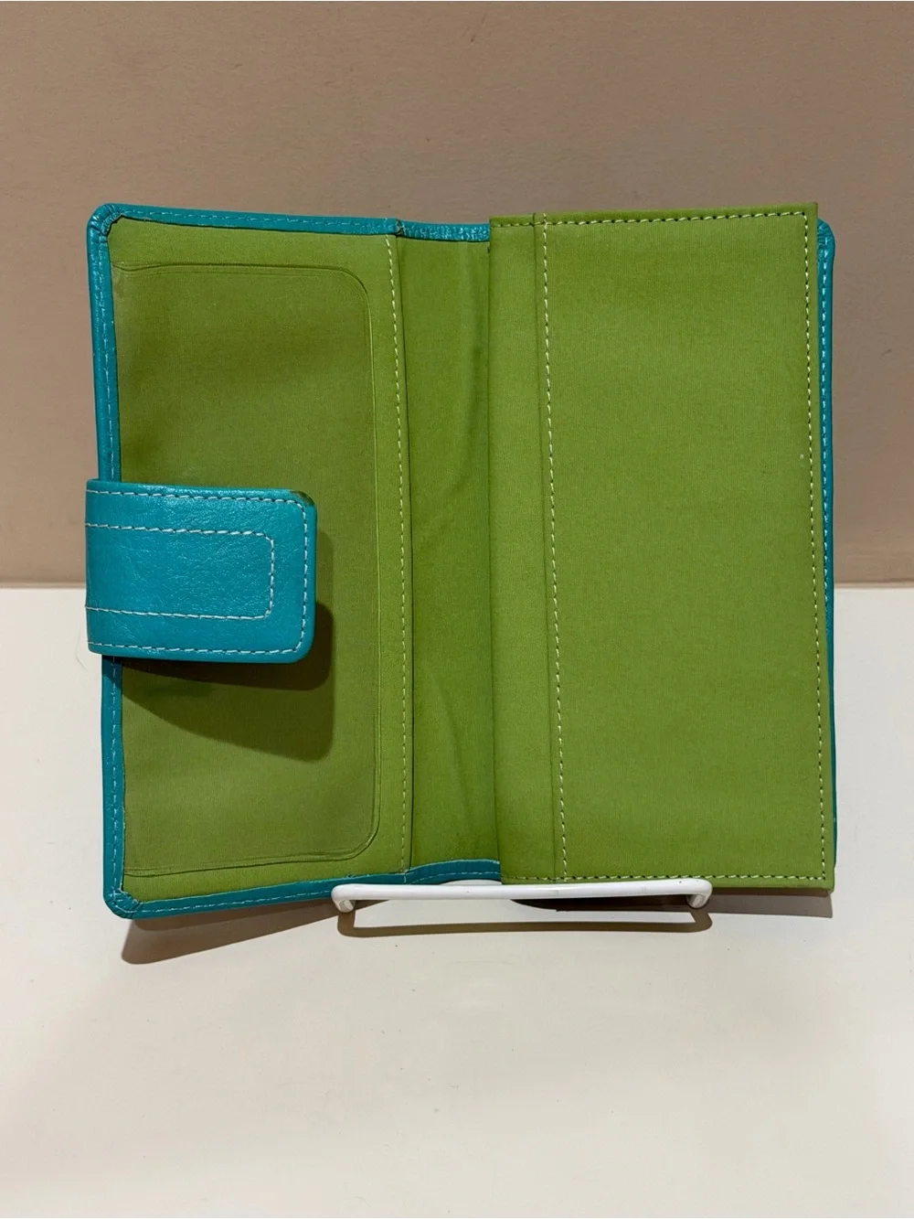 Fossil Turquoise Leather Long Vintage Wallet